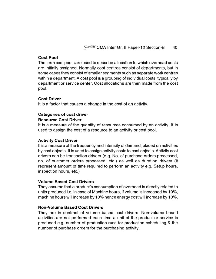 Shuchita Scanner Combo CMA Inter Group 2 Paper (9 to 12) Green Edition