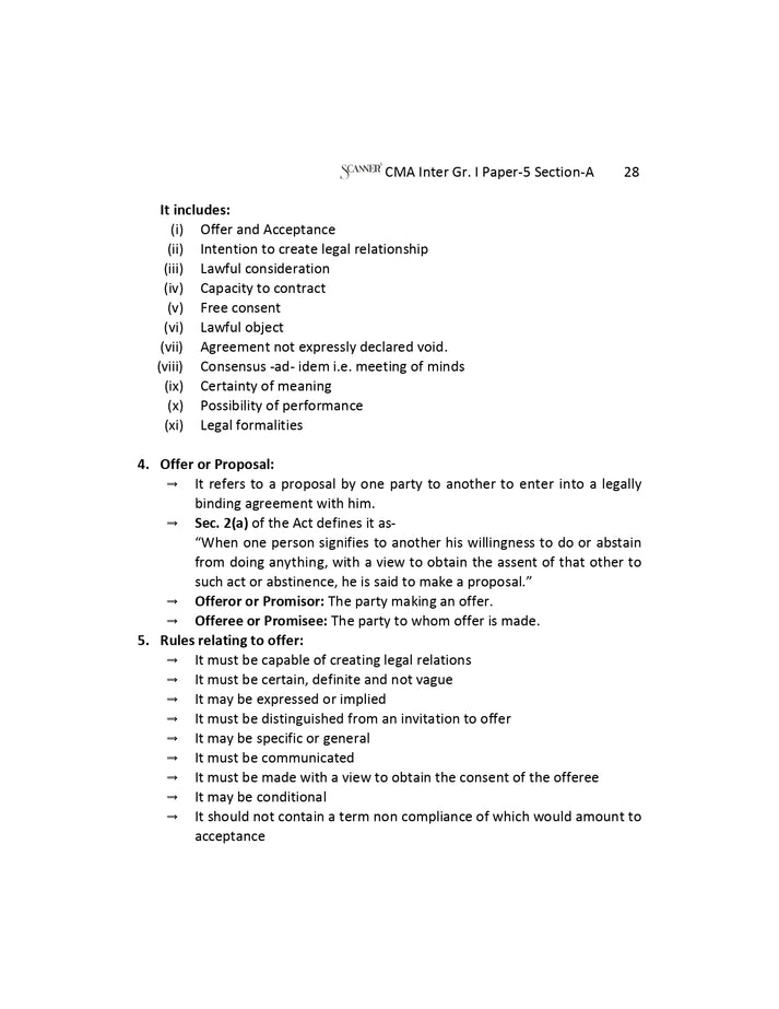 Shuchita Scanner Combo CMA Inter Group 1 Paper (5 to 8) Green Edition