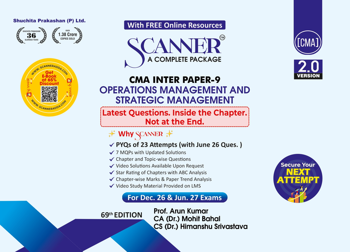 Shuchita Scanner CMA Inter Paper-9 Operations Management & Strategic Management Green Edition