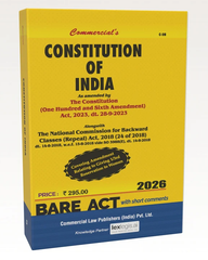 Commercial's The Constitution of India - The Bare Act Book