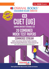 NTA CUET (UG) Mock Test Papers - Commerce Stream (English, Accountancy, Business Studies, Economics, Maths, General Aptitude Test) Book By Oswaal Books