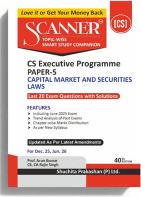 Shuchita Scanner CS Executive Paper-5 Capital Market and Securities Laws Green Edition