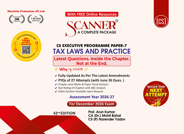 Shuchita Scanner CS Executive Paper-7 Tax Laws and Practice Green Edition