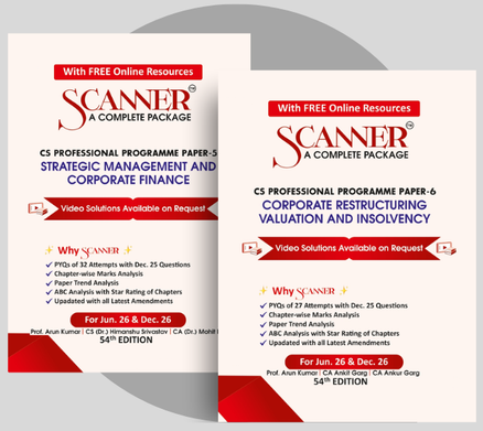 Shuchita Scanner Combo CS Professional Group 2 (Paper 5 and 6) Green Edition