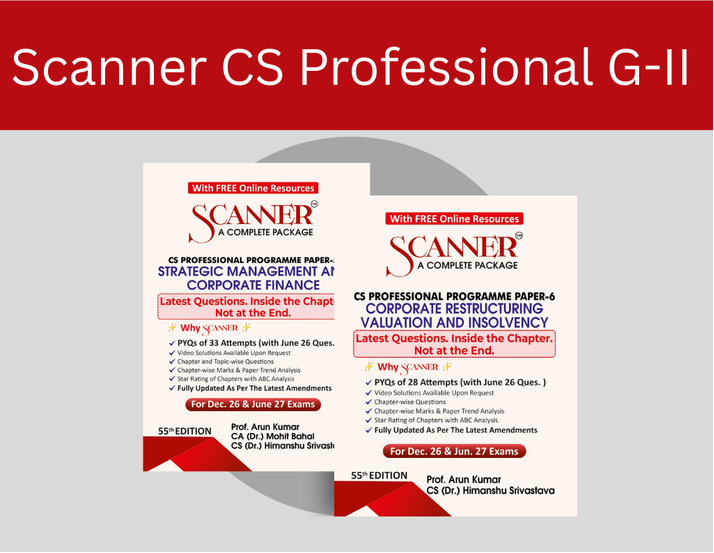 Shuchita Scanner Combo CS Professional Group 2 (Paper 5 and 6) Green Edition