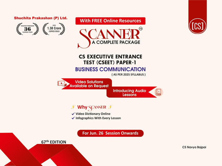 Shuchita Scanner CSEET Paper- 1 Business Communication Green Edition