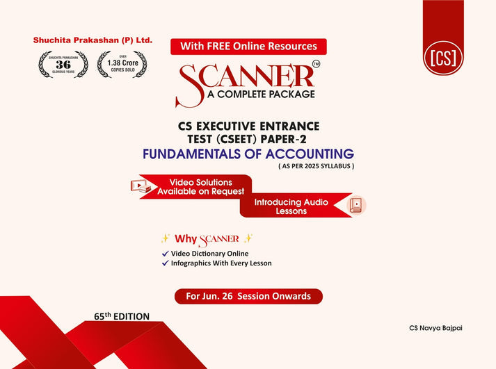Shuchita Scanner CSEET Paper- 2 Fundamentals of Accounting Green Edition