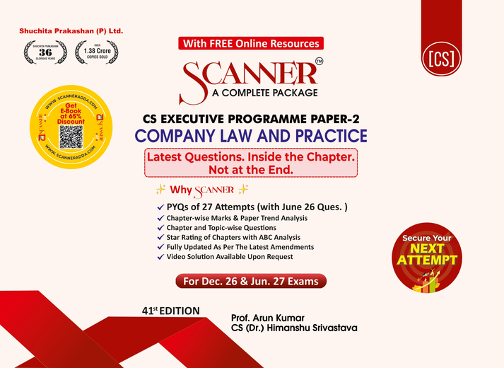 Shuchita Scanner CS Executive Paper-2 Company Law and Practice Green Edition