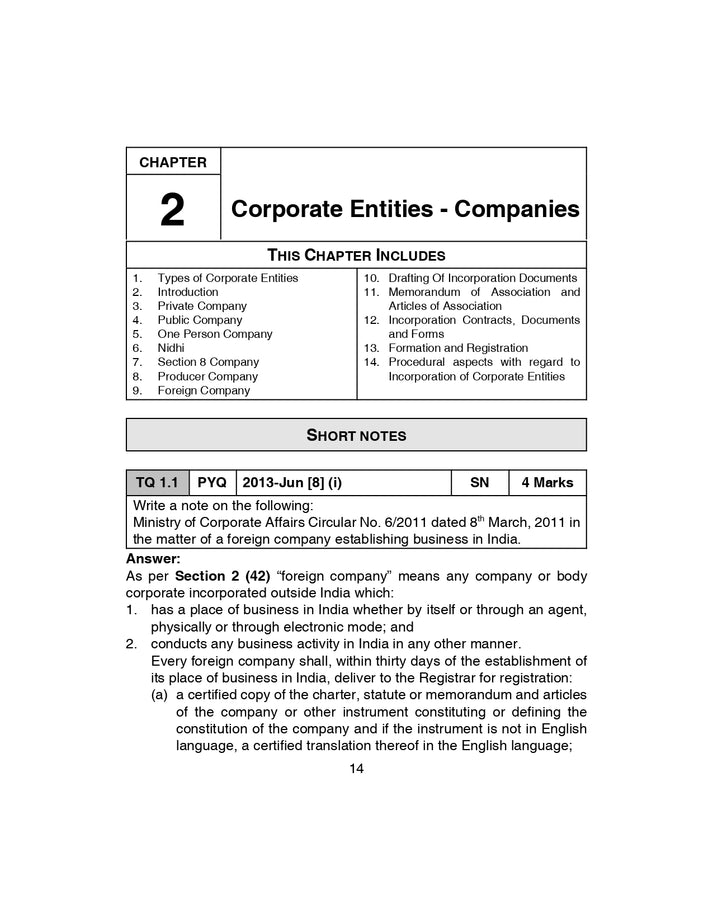 Shuchita Scanner CS Executive Paper-3 Setting Up of Business Industrial and Labour Laws Green Edition