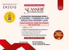 Shuchita Scanner CS Executive Paper-6 Economic, Commercial and intellectual Property Laws Green Edition