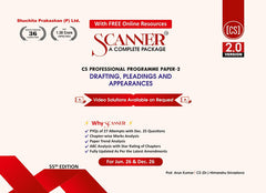 Shuchita Scanner CS Professional Paper-2 Drafting, Pleadings and Appearances Green Edition