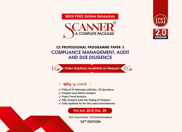 Shuchita Scanner CS Professional Paper-3 Compliance Management, Audit and Due Diligence Green Edition