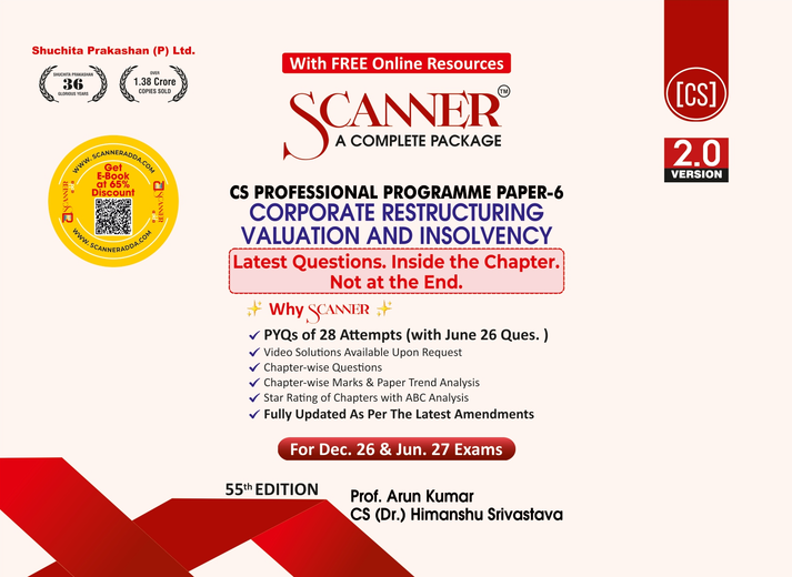 Shuchita Scanner CS Professional Paper-6 Corporate Restructuring, Valuation and Insolvency Green Edition