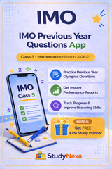 StudyNexa IMO Previous Year Questions App Class 5 | Mathematics Olympiad Practice, Mock Tests, Performance Analysis | Edition 2026–27