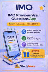 StudyNexa IMO Previous Year Questions App Class 6 | Mathematics Olympiad Practice, Mock Tests, Performance Analysis | Edition 2026–27