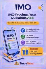StudyNexa IMO Previous Year Questions App Class 10 | Mathematics Olympiad Practice, Mock Tests, Performance Analysis | Edition 2026–27
