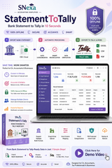 SNexa StatementToTally Pro – Bank Statement to Tally XML & Excel Software