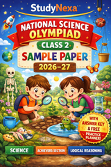 NSO Class 3 Sample Paper 2026–27 | StudyNexa Olympiad Science Practice Book