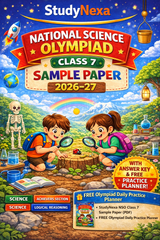 NSO Class 7 Sample Paper 2026–27 | StudyNexa Olympiad Science Practice Book