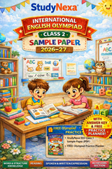 IEO Class 2 Sample Paper 2026–27 | StudyNexa International English Olympiad Practice Book
