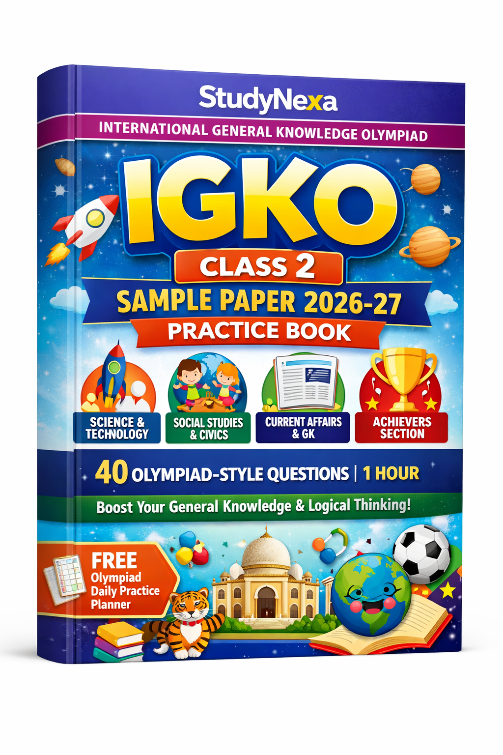 IGKO Class 2 Sample Paper 2026–27 | StudyNexa International General Knowledge Olympiad Practice Book