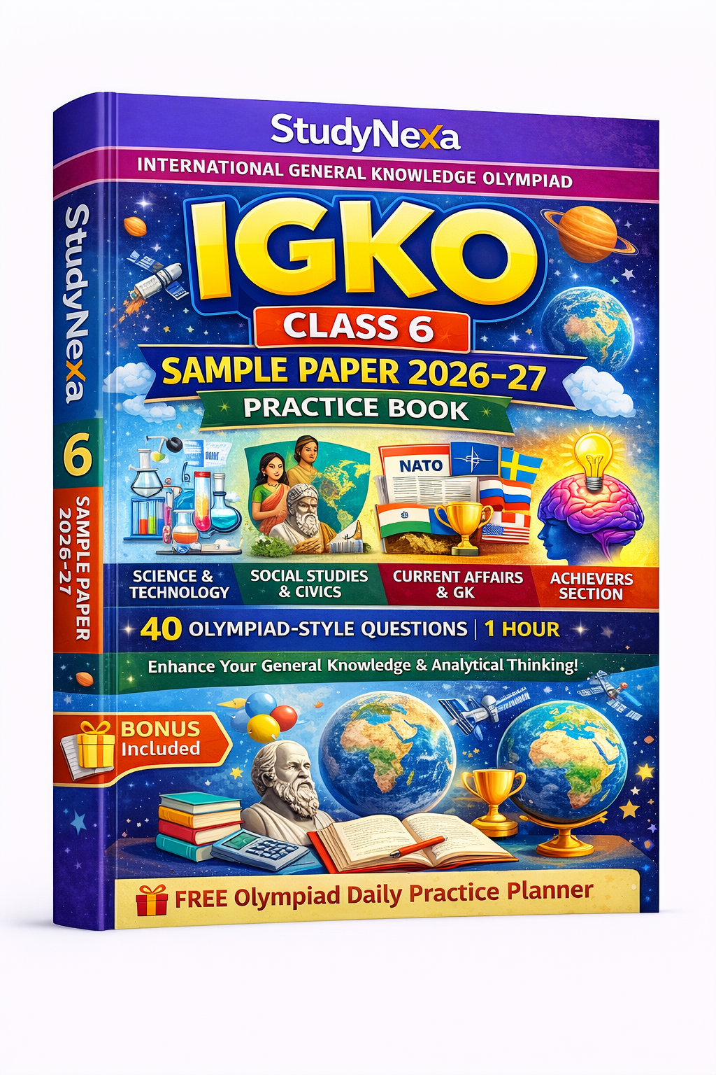 IGKO Class 6 Sample Paper 2026–27 | StudyNexa International General Knowledge Olympiad Practice Book