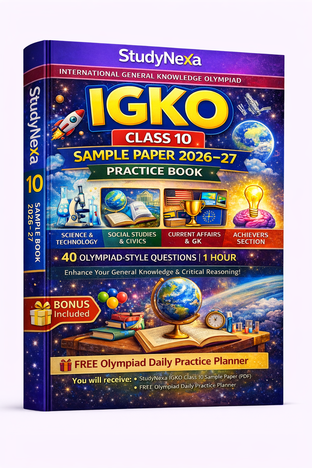 IGKO Class 10 Sample Paper 2026–27 | StudyNexa International General Knowledge Olympiad Practice Book