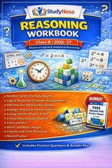 StudyNexa Reasoning Workbook Class 8 (2026–27) | Advanced Logical & Critical Reasoning Book