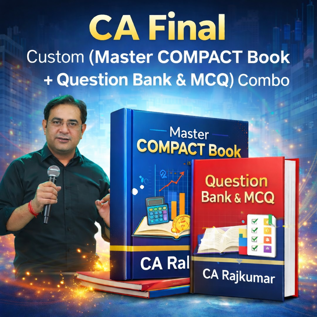 CA Final Custom (Master COMPACT Book + Question Bank & MCQ) Combo By CA Rajkumar