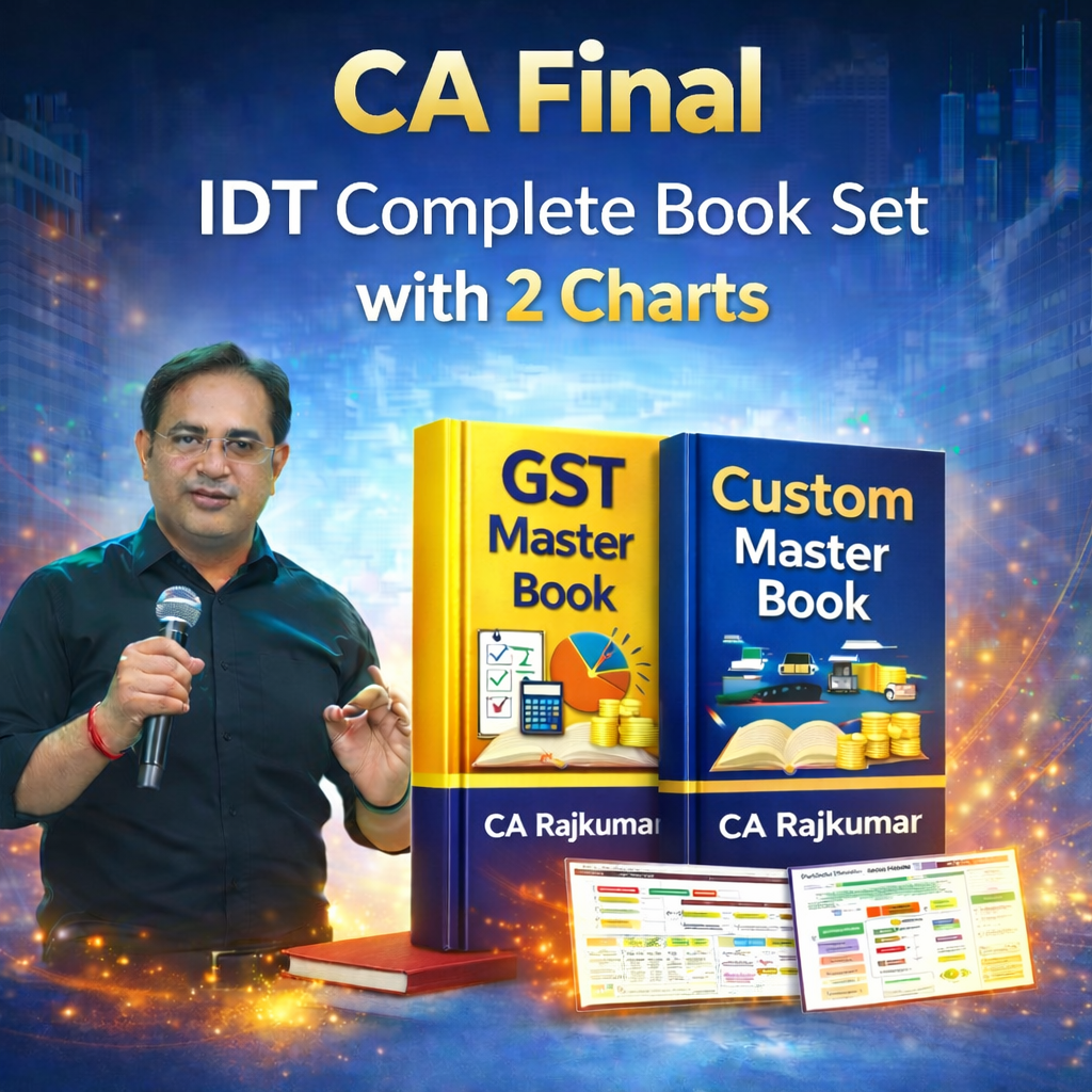 CA Final IDT Complete Book Set with 2 Charts By CA Rajkumar