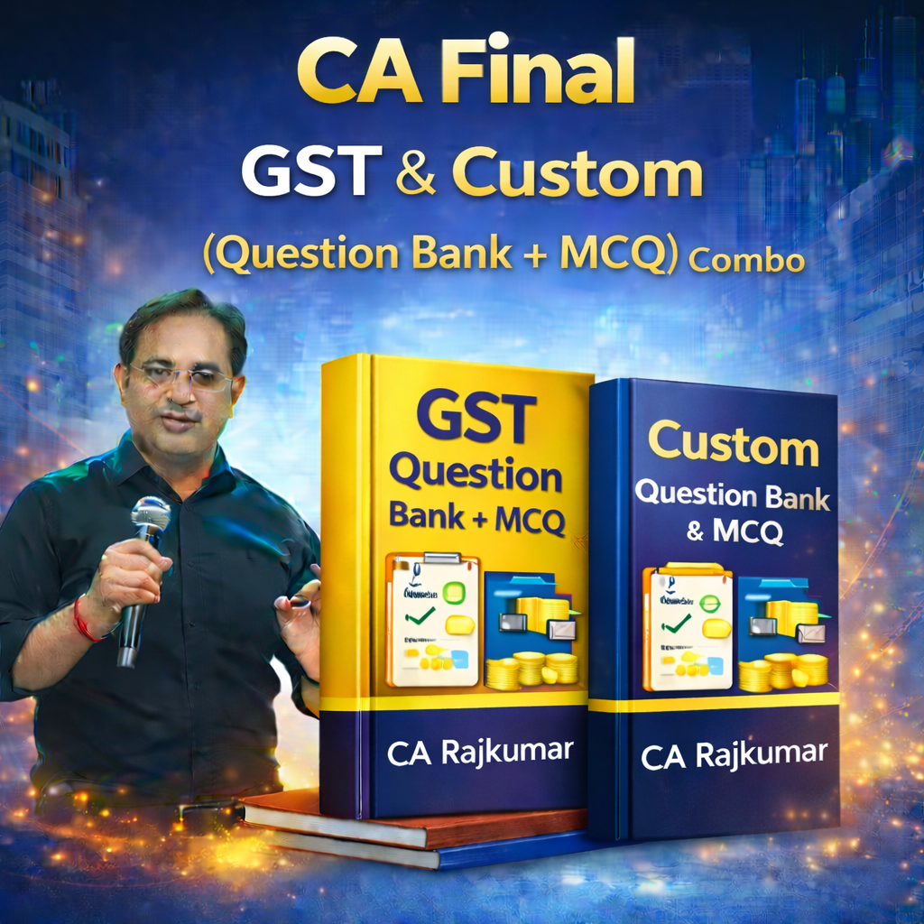 CA Final GST & Custom (Question Bank+ MCQ) Combo By CA Rajkumar