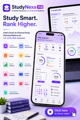 StudyNexa Pro – AI Study Planner for CA, CS & CMA Students
