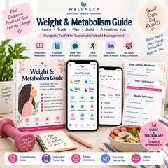 WellNexa Weight & Metabolism Guide + Tracker App | Calorie, Macro, Food, Fitness & Progress Tracking System