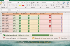 Study Planner PRO – Monthly Habit Dashboard