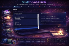 StudyNexa Ultimate – All-in-One Study Planner for Students | Lifetime Access