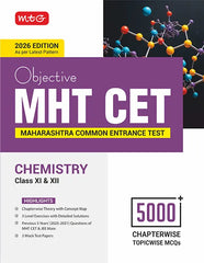 Objective MHT CET Chemistry Book for Engineering and Pharmacy Entrance Exam 2026 by MTG Learning