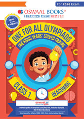One For All Reasoning Olympiad Previous Years' Solved Papers Class 1 by Oswaal Books