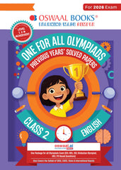 One For All English Olympiad Previous Years' Solved Papers Class 2 by Oswaal Books