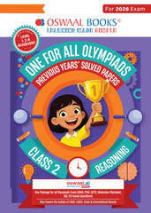 One For All Reasoning Olympiad Previous Years' Solved Papers Class 2 by Oswaal Books