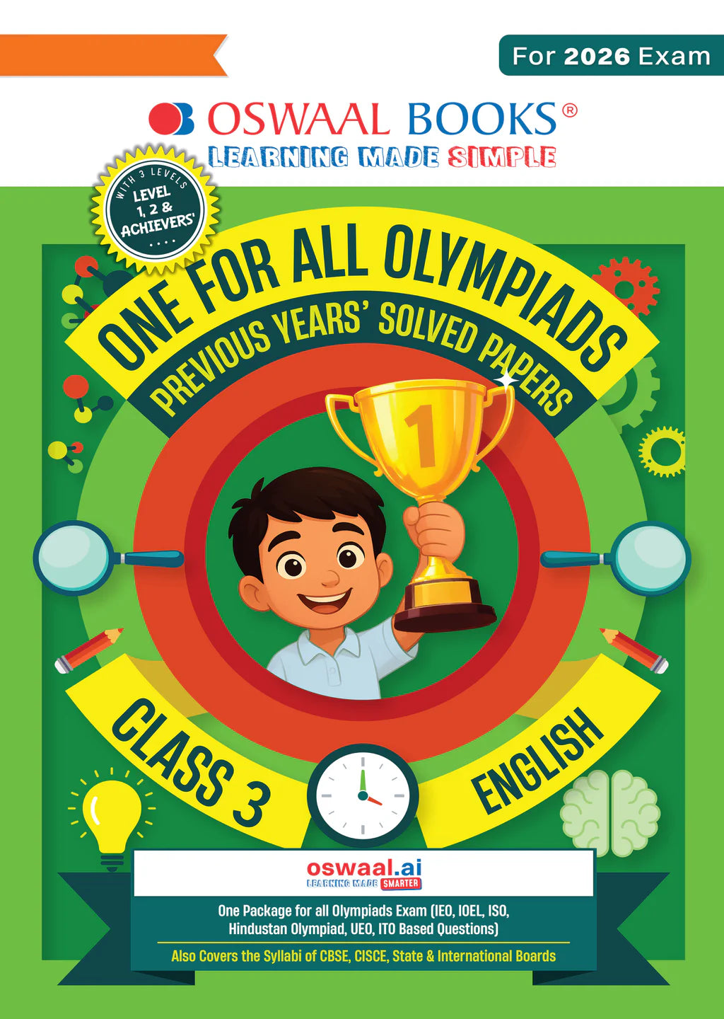 One For All English Olympiad Previous Years' Solved Papers Class 3 by Oswaal Books