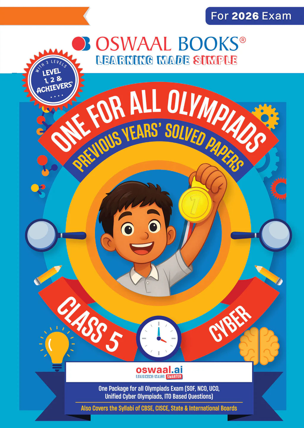 One For All Cyber Olympiad Previous Years' Solved Papers Class 5 by Oswaal Books