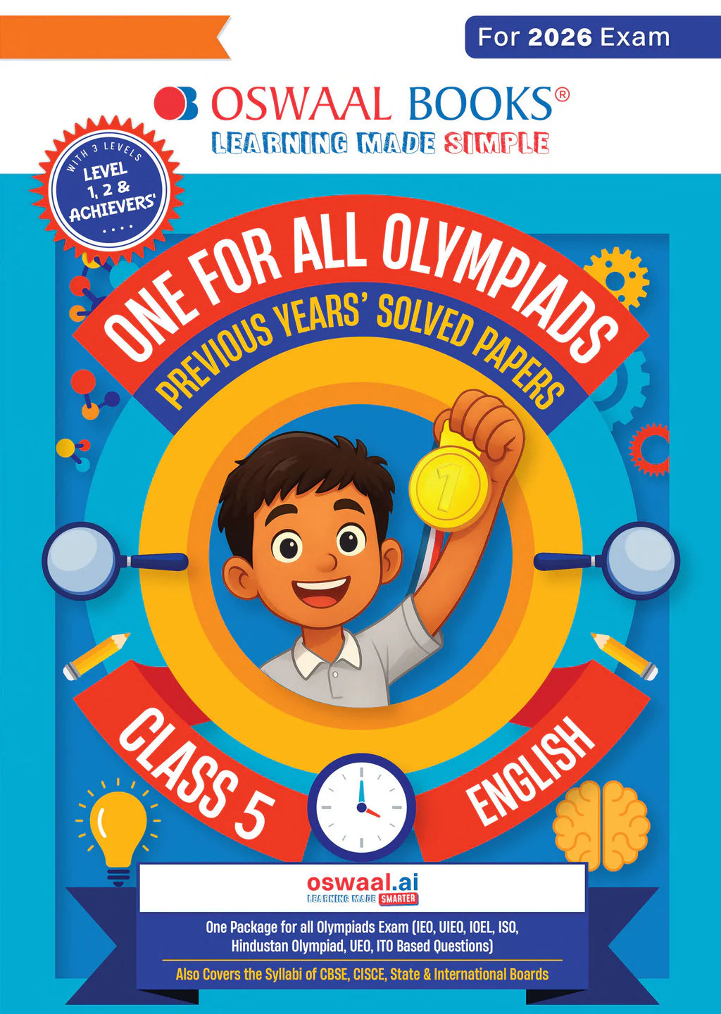 One For All English Olympiad Previous Years' Solved Papers Class 5 by Oswaal Books
