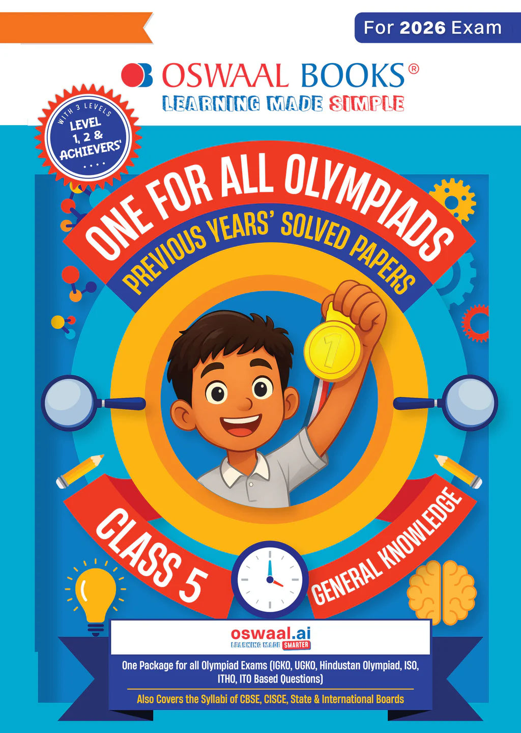 One For All General Knowledge Olympiad Previous Years' Solved Papers Class 5 by Oswaal Books