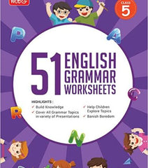 Class 5 - MTG 51 English Grammar Worksheets By MTG Learning