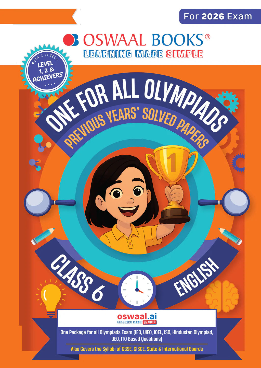 One For All English Olympiad Previous Years' Solved Papers Class 6 by Oswaal Books