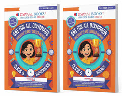 One For All (Maths + Science) Olympiad Previous Years' Solved Papers Class 6 (Set of 2 Books) by Oswaal Books