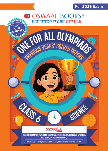 One For All Science Olympiad Previous Years' Solved Papers Class 6 by Oswaal Books