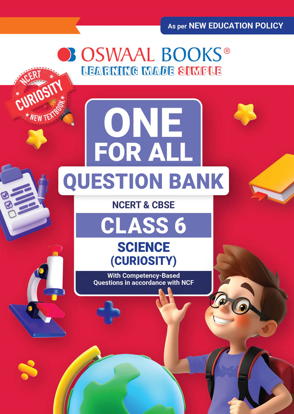 One For All Question Bank NCERT & CBSE for Class 6 Science by Oswaal Books