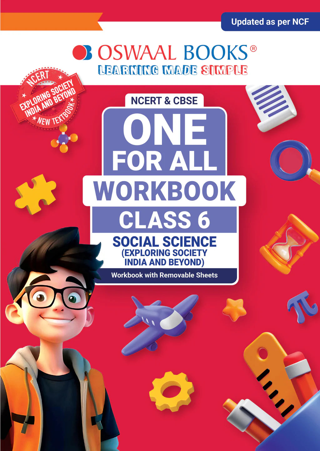 NCERT & CBSE One for all Workbook for Class 6 Social Science by Oswaal Books