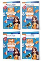 One For All Question Banks NCERT & CBSE for Class 7 (Math, English, Science, Social Science) Set of 4 Books by Oswaal Books